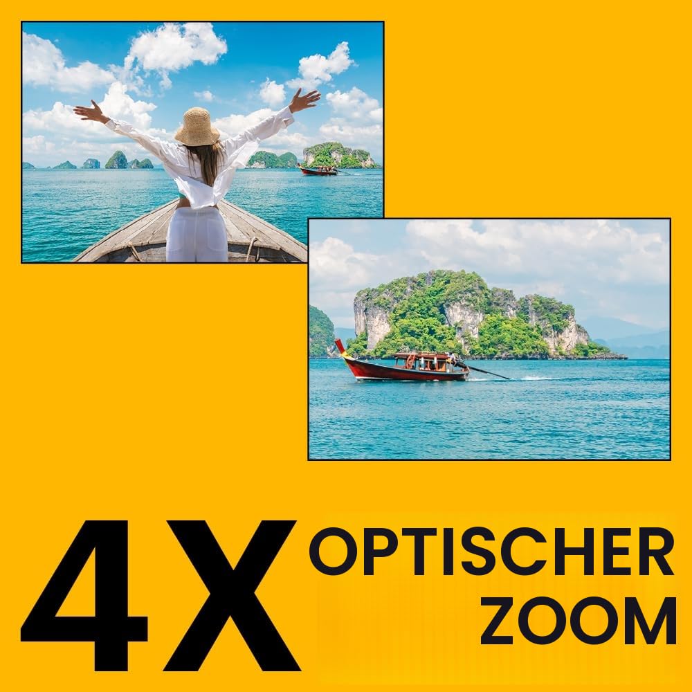 KODAK Pixpro Pack WPZ2 + 2 batteries + 1 SD card - Digital camera compact 16M pixels, waterproof up to 15m, shockproof, video 720p, LCD screen 2.7 - Li-ion battery - yellow