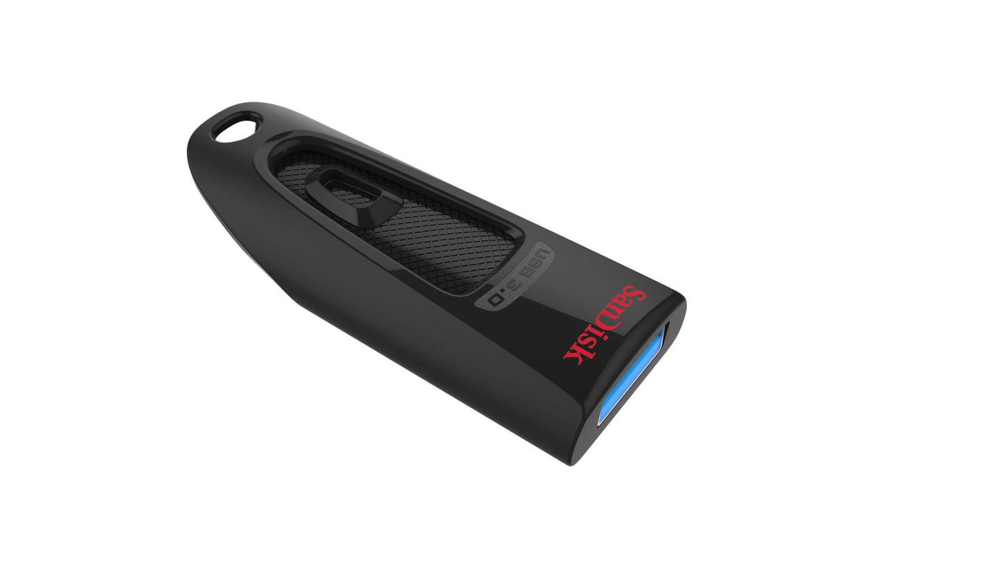 SanDisk Ultra USB 3.0 Flash Drive 128GB (SecureAccess Software, Password Protection, Transfer Speeds up to 130MB/s) Black (Pack of 2) - SDCZ48-128G-U46