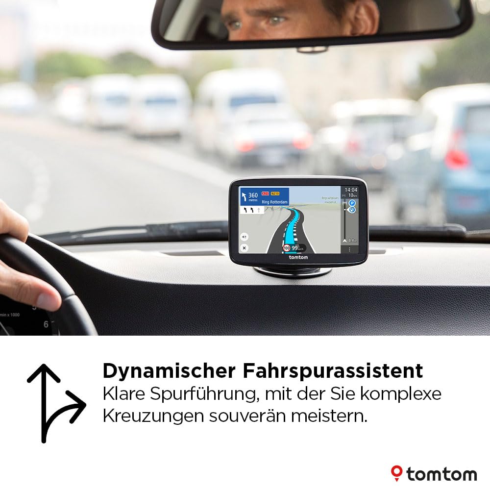 TomTom car navigation system GO Classic 2nd (6 inches, traffic jam avoidance thanks to TomTom Traffic, map updates for Europe included, updates via WiFi, dynamic lane assistant, integrated, reversible holder) - 1YF6.002.00