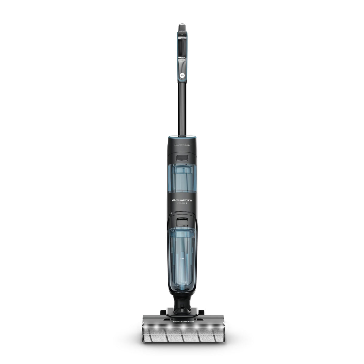 Rowenta X-Clean 5 cordless vacuum cleaner, self-cleaning, only 1.1 kg in hand, voice assistance, LED display, 170 watts, 50 min runtime, Black/Blue, GZ5555EE