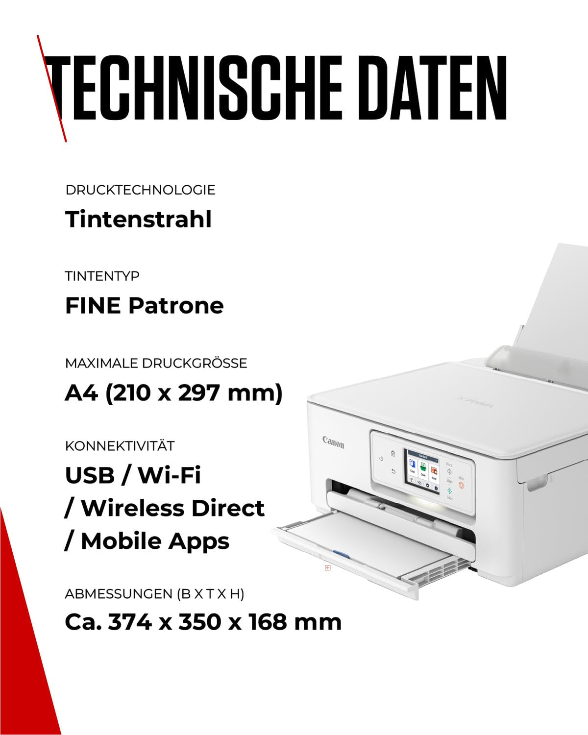 Canon PIXMA TS7650i WLAN Inkjet Multifunction Printer