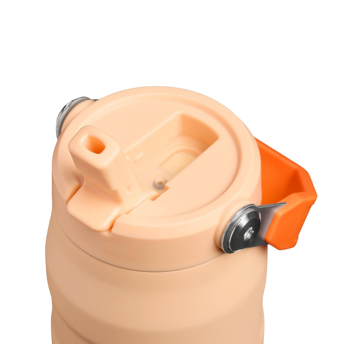 Stanley 1913 Flip Straw 2.0 Drinking Bottle with Straw 0.7L - Thermal Mug Cools for 10 Hours - 3 Days Ice Cold - BPA Free - Leakproof - For Drink Holders - Dishwasher Safe - Orange Sherbert - 100000127824
