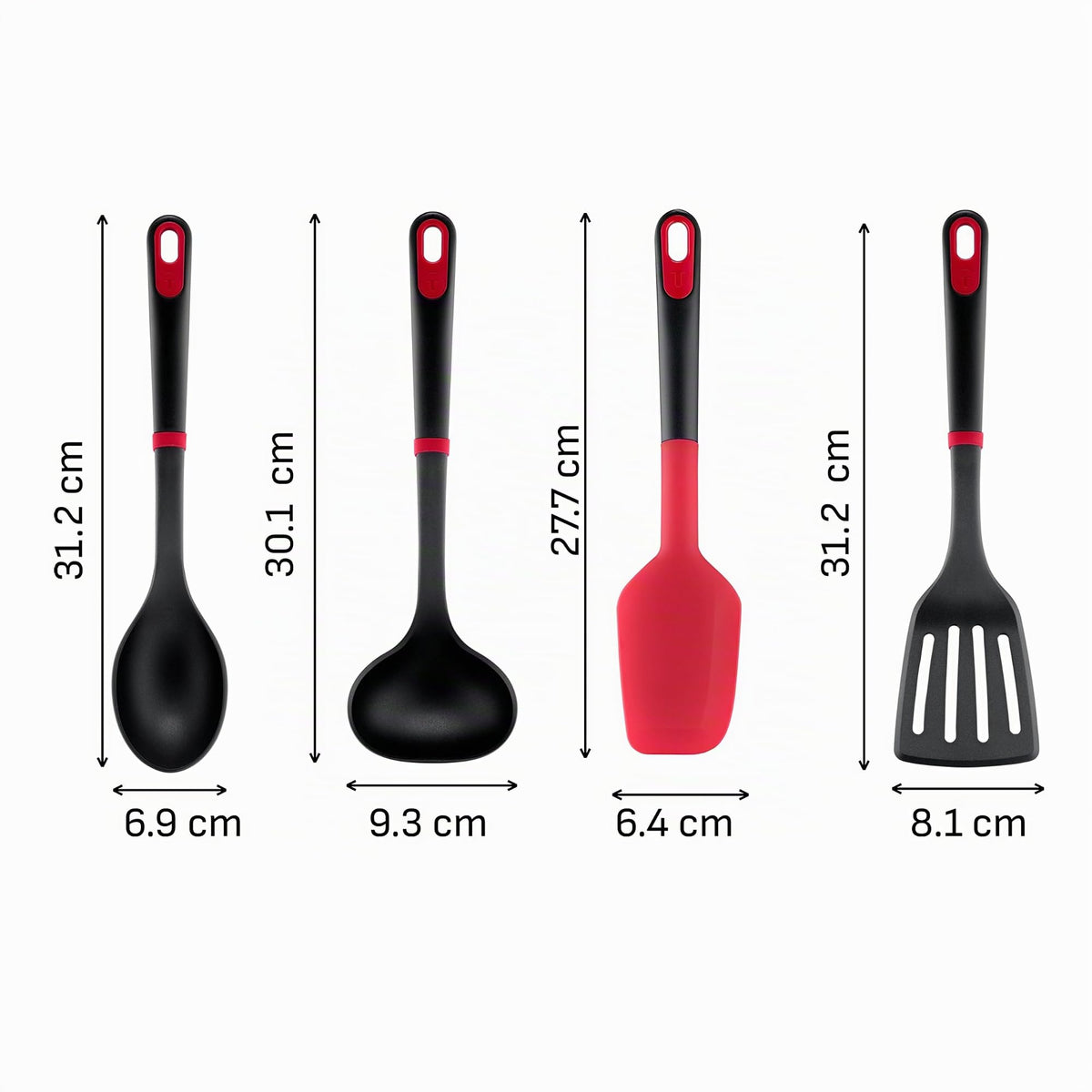 Tefal Ingenio+ 4-piece kitchen utensil set, dishwasher safe - K198S434