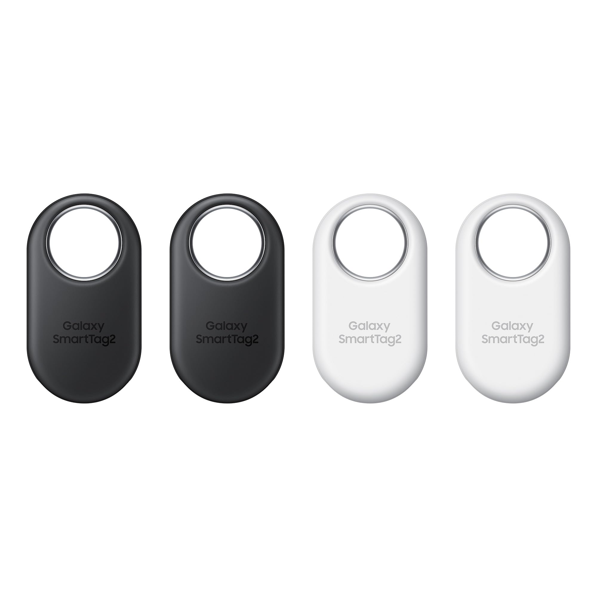 Samsung Galaxy SmartTag2 Bluetooth Tracker, Compass View, Nearby Search, Up to 500 Days Lifetime, Waterproof, Black/White (Pack of 4) - EI-T5600KWEGEU