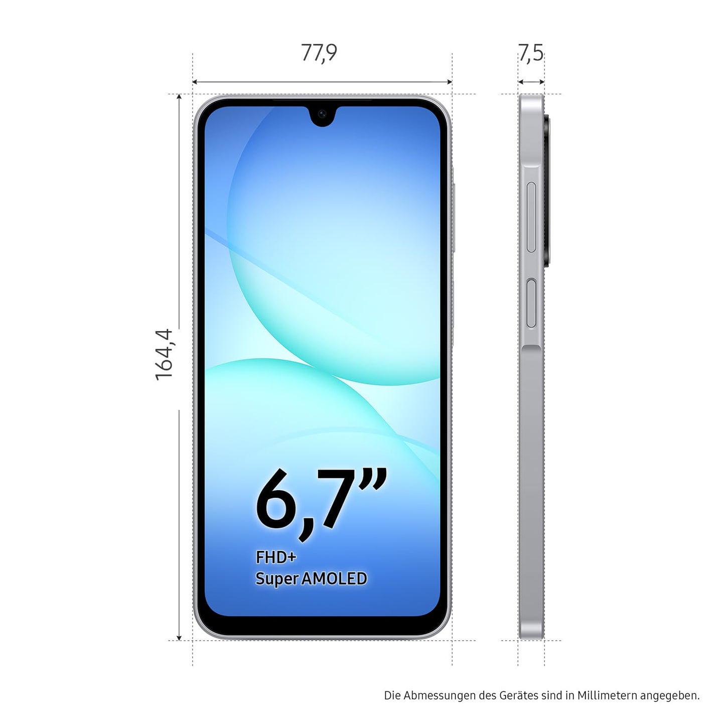 Samsung Galaxy A17 5G AI Smartphone, AI Phone with Android, Thin 7.5mm Frame, 50MP Camera, 128GB Storage, 4GB RAM, 5,000mAh Battery, Gray, 2.5 Year Manufacturer's Warranty [Amazon Exclusive] - SM-A177B/DSN