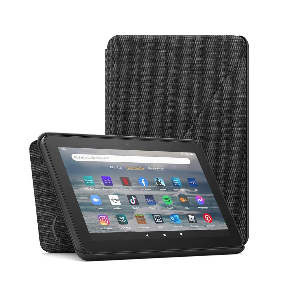 Amazon fabric case for the Fire 7 tablet (only compatible with 12th generation tablets, 2022), black - 53-028304