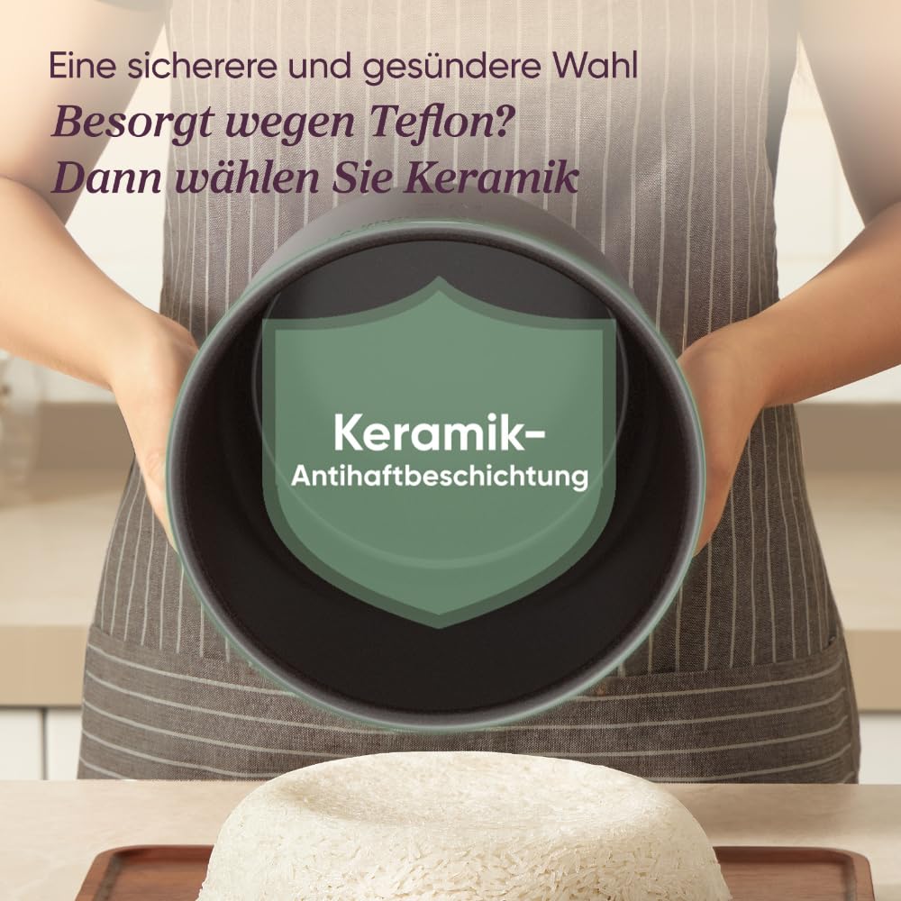 Cosori Schnellkochtopf, Pressure Cooker, Keramikbeschichtung, 5,7 L, 9-in-1 - CMC-CO601-SEU