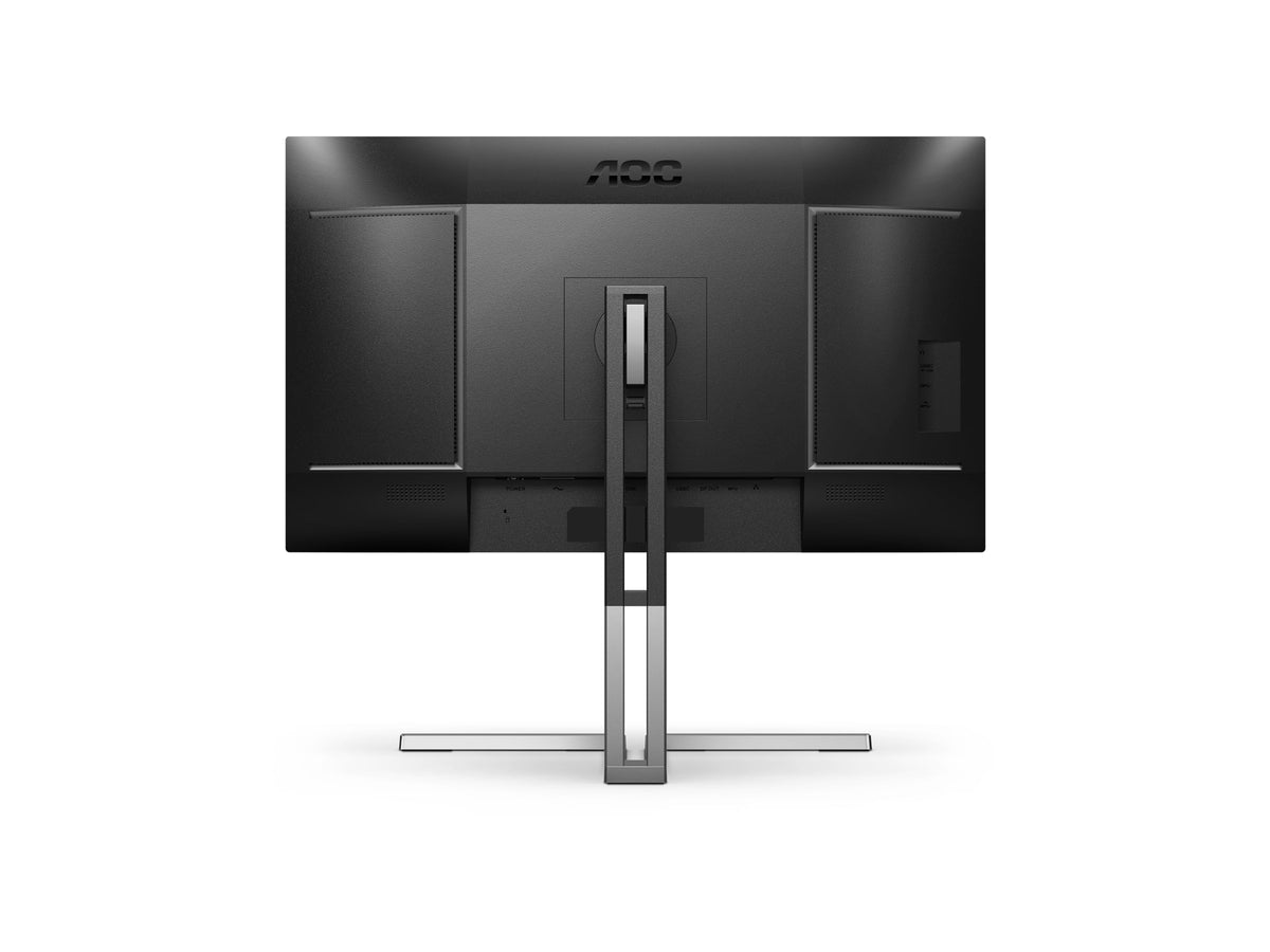 AOC Q27U3CV Monitor de 27 inch WQHD cu hub USB, 75Hz, panou IPS QD, 4ms GtG, VESA HDR400, ajustare pe înălțime, difuzoare, (2560x1440 HDMI 1x 1.4 DP 1x 1.4) Negru/Silver