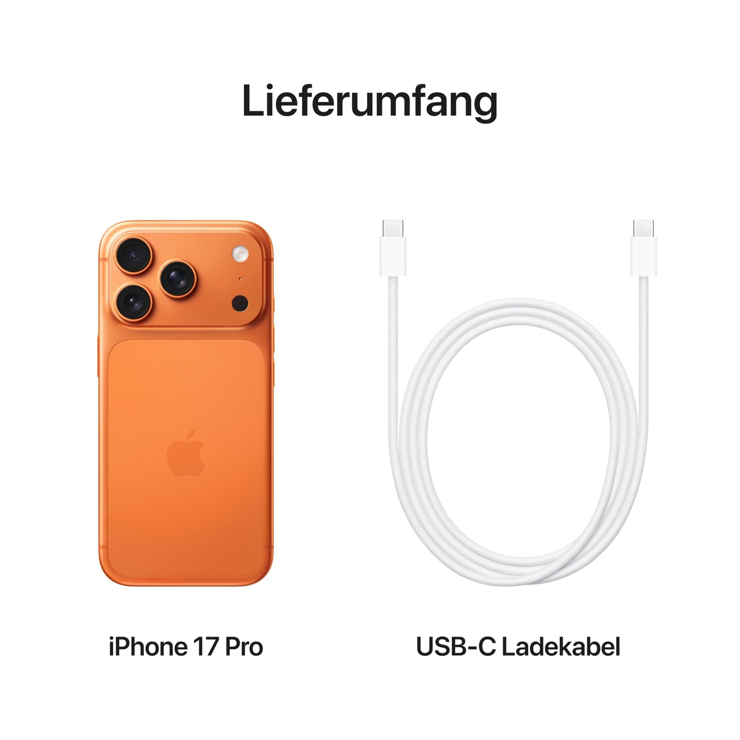 Apple iPhone 17 Pro 512 GB: 6.3" display with ProMotion up to 120 Hz, A19 Pro chip, groundbreaking battery life, Pro Fusion camera system with Center Stage front camera; Cosmic Orange - MG8M4ZD/A