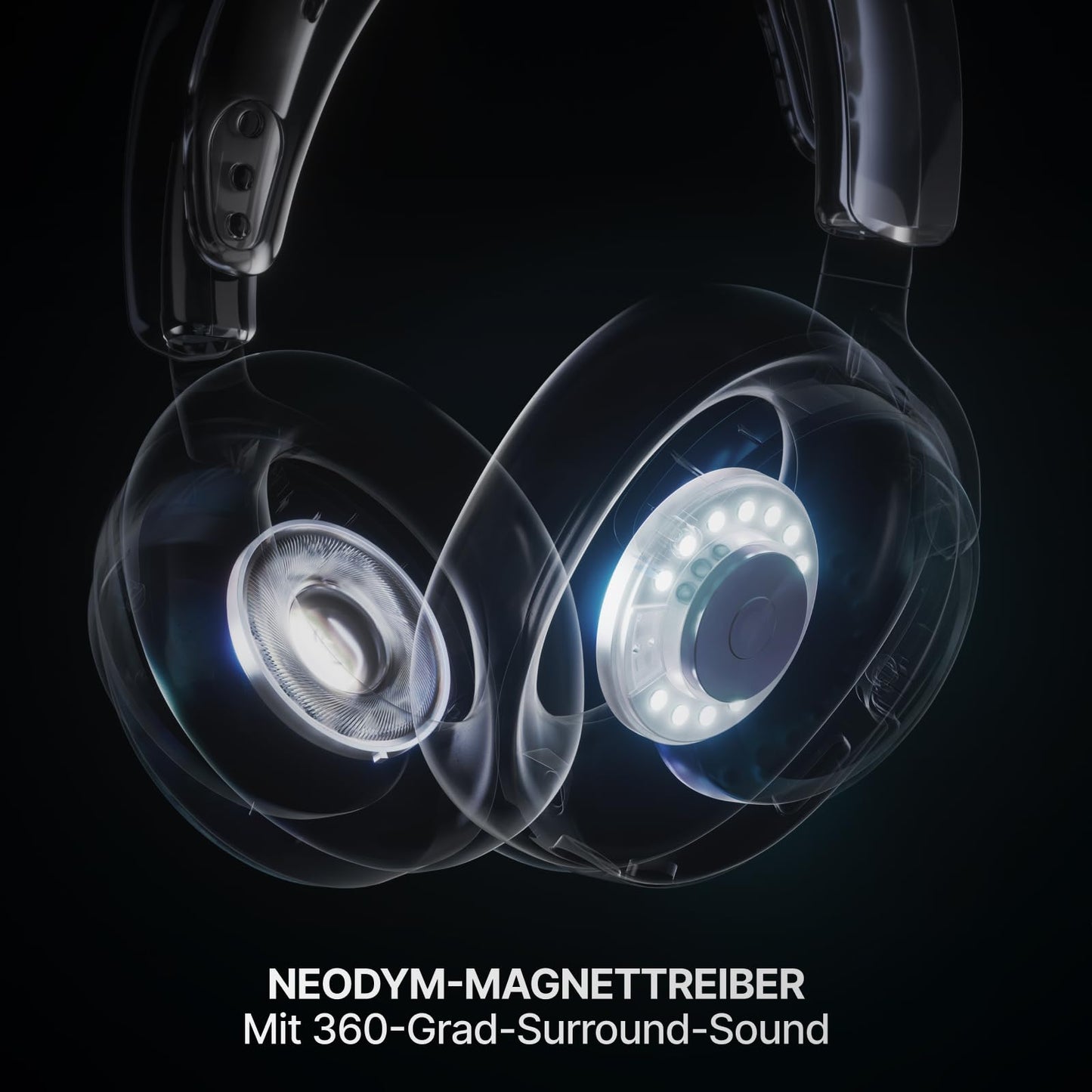 SteelSeries Arctis Nova 7P Wireless Gen 2 - PS5 Headset - Gaming Headset Wireless - App Control - Over 50 Hours Battery & Quick Charge Function - 2.4 GHz + Bluetooth - For PlayStation, PC & More - White - 61745