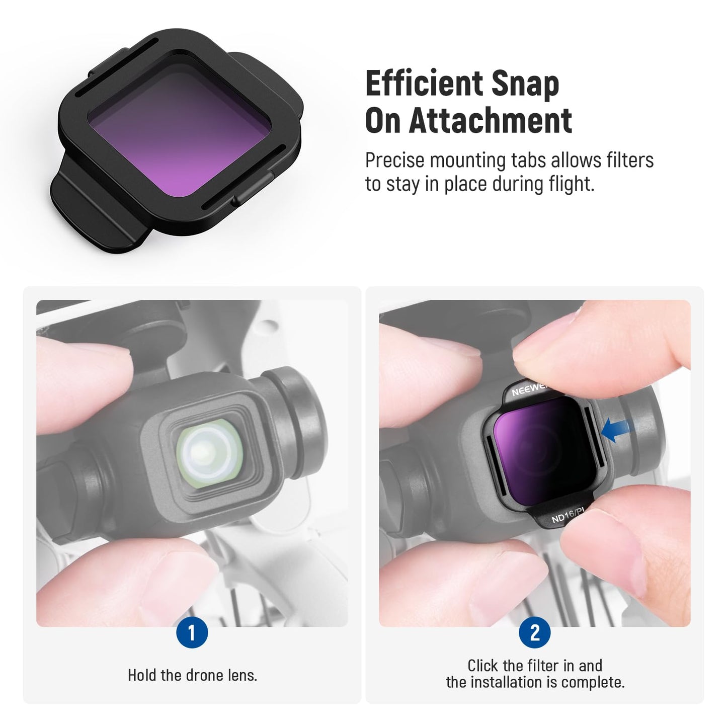NEEWER ND/PL filter accessory set compatible with DJI Flip/Lito - 10105878