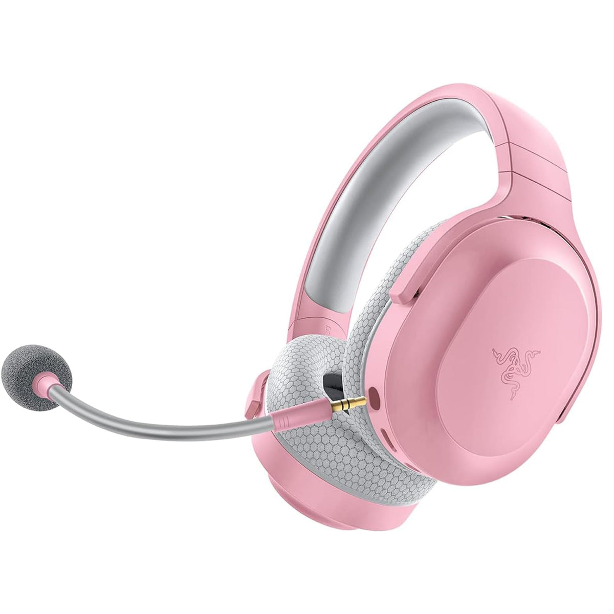 Razer Barracuda X - Headset wireless multiplatformă pentru gaming și dispozitive mobile (SmartSwitch Dual Wireless, TriForce 40mm, microfon cu caracteristică cardioidă, 50h autonomie, USB-C) Quartz Pink - RZ04-04430300-R3M1