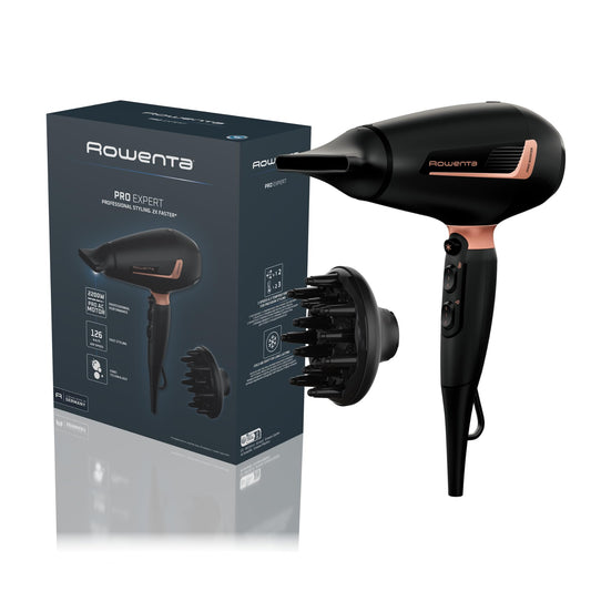 Rowenta Pro Expert Hair Dryer, 2200-Watt Pro AC Motor, fast drying - CV8830F0