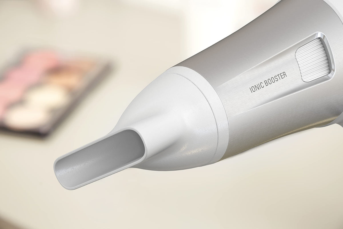Rowenta Powerline CV5930 Uscător de păr cu tehnologie Ionic Booster, eficient din punct de vedere energetic, funcție de aer rece, 6 setări de viteză/temperatură, protecție împotriva căldurii, 21,8 cm - CV5930F0