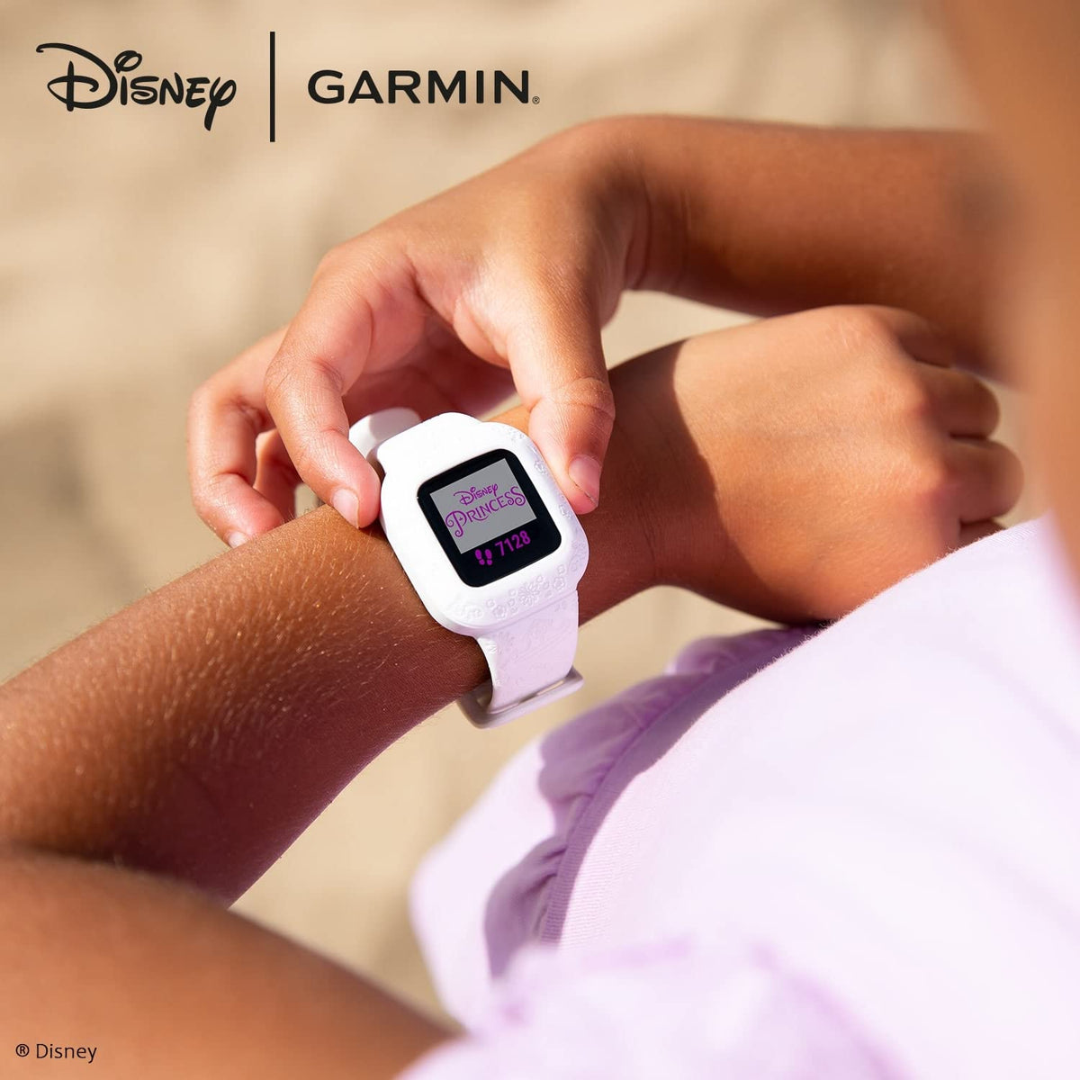 Garmin vívofit jr. 3, tracker de activitate pentru copii, Disney Princess - 010-02441-12