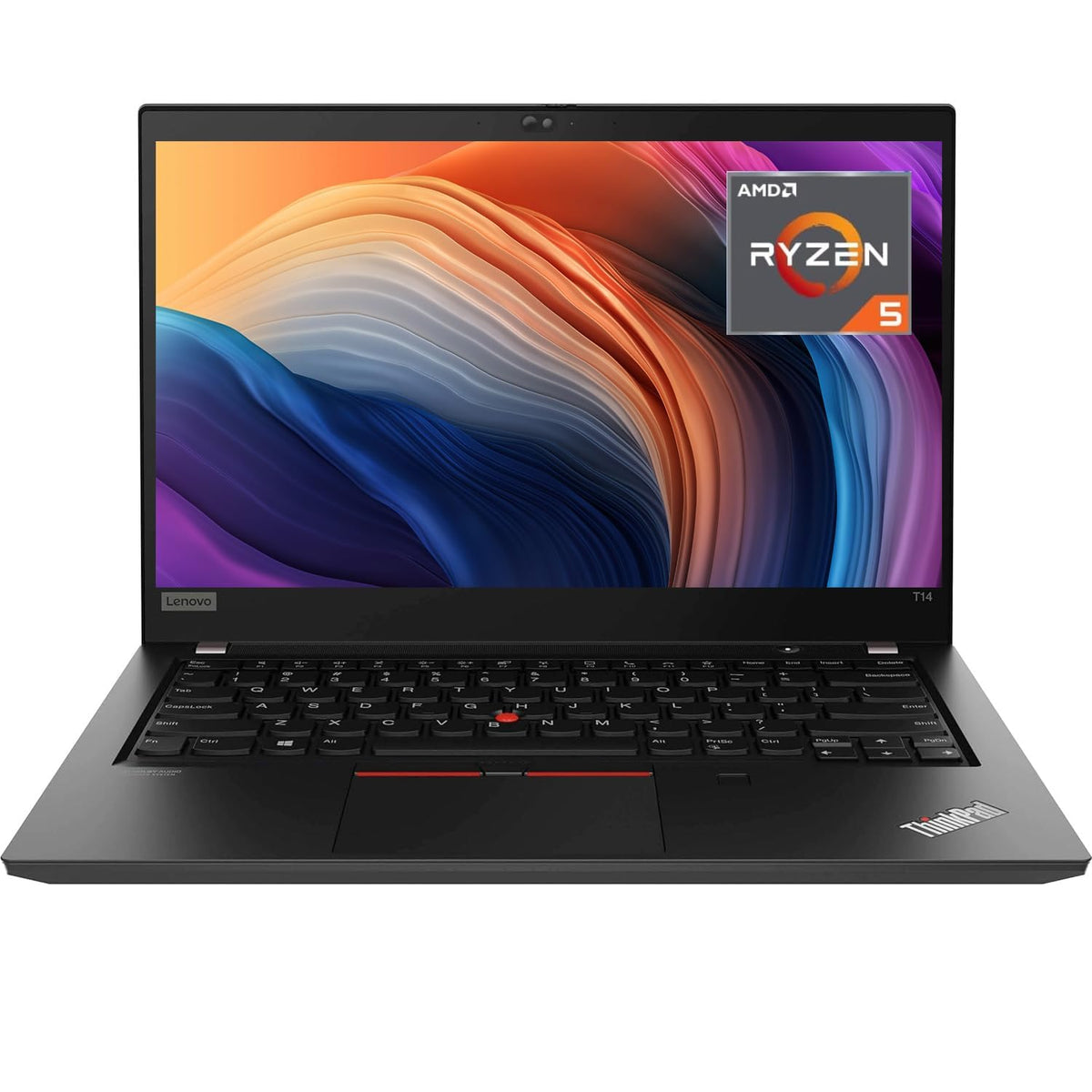 Lenovo Thinkpad T14 Gen 1 Laptop de afaceri, 14 inch FHD (1920x1080), AMD Ryzen 5 Pro 4650U, 16GB RAM, 512GB SSD, tastatură QWERTY, Windows 11 Pro (recondiționat)