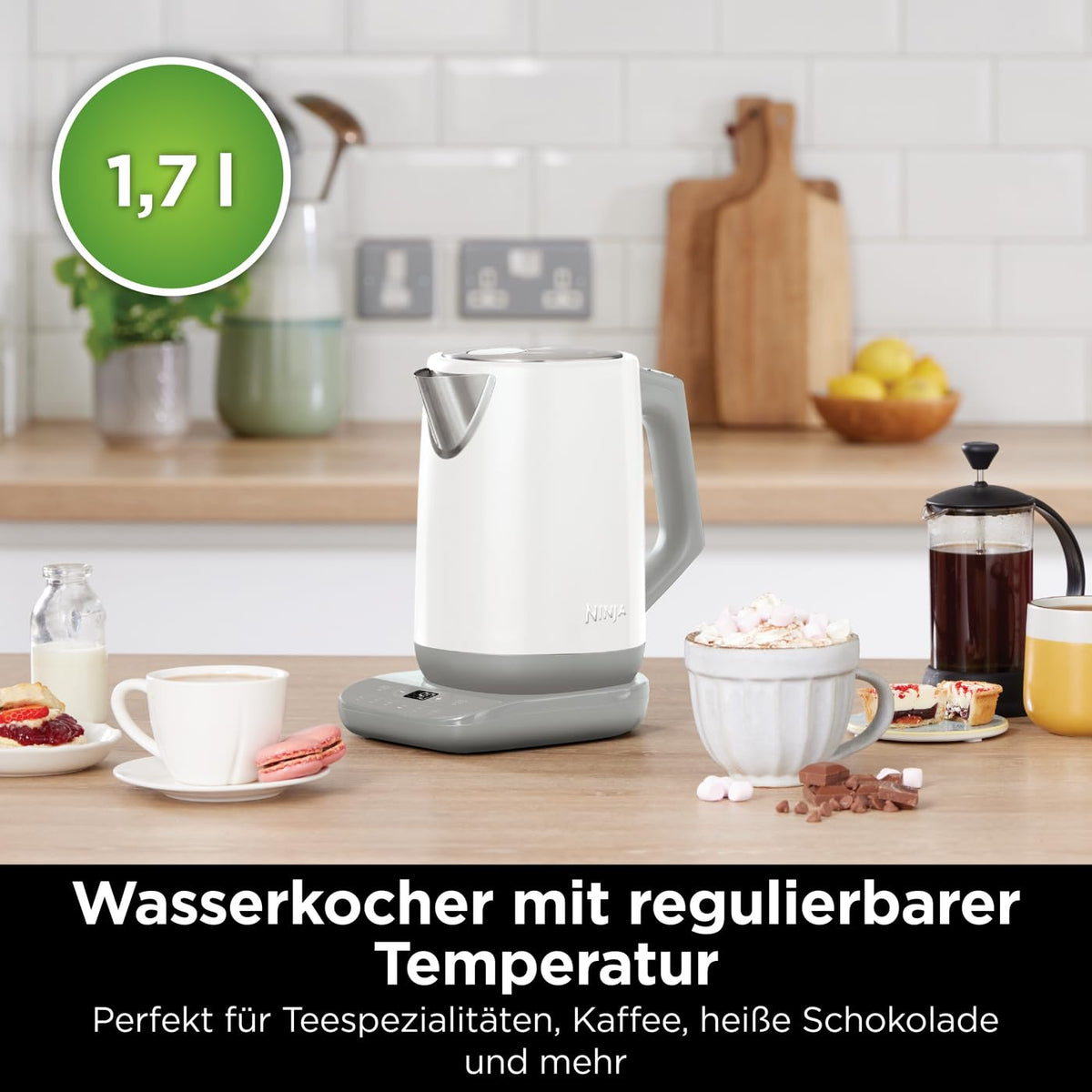 Ninja Fierbător de apă Perfect Temperature, Alb KT200EUWH