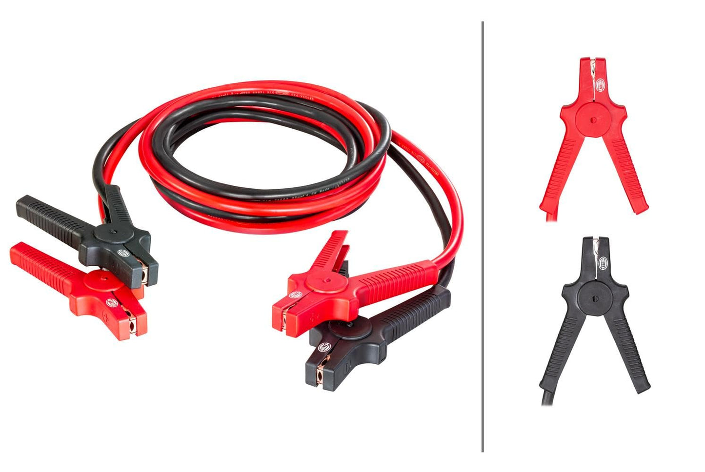 HELLA jumper cable - car jumper cable - 4.5 meters - starter cable for petrol and diesel engines - with carrying bag - 8KS 236 690-001