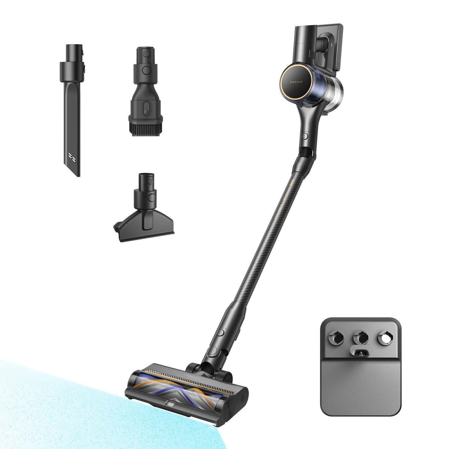 dreame R20 Pro-A cordless vacuum cleaner, anti-tangle hair cutting system, 90° flexible, LED display, up to 600 W / 26,000 Pa, for carpets and hard floors, CelesTect light, up to 90 min - VRV73H
