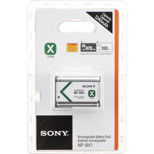 Sony NP-BX1 original battery for compact cameras, vloggers & RX/ZV-1/HX/WX cameras - lithium-ion, high capacity, long running time - NPBX1.CE