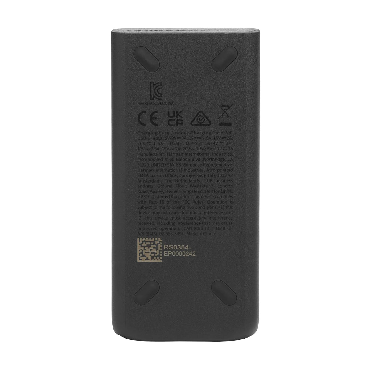 Baterie JBL 200 cu carcasă de încărcare, Negru - JBLBATT200CHRGCASE
