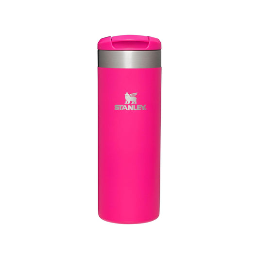 Stanley 1913 Aerolight Transit Thermo Mug 0.47L - Keeps Hot for 6 Hours - Dishwasher Safe - Coffee Mug To Go Leak-Proof - Compatible with Common Car Drink Holders - Thermos Flask - Pink - 100000004551