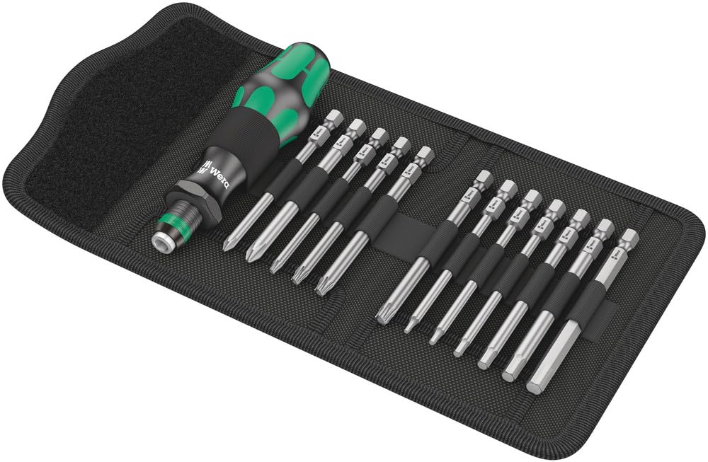 Wera 05004171001 Bicycle Set 2, bicycle screwdriver interchangeable blade set, 13 pieces