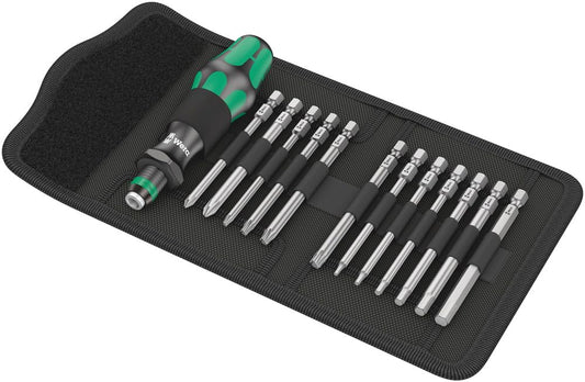 Wera 05004171001 Bicycle Set 2, bicycle screwdriver interchangeable blade set, 13 pieces