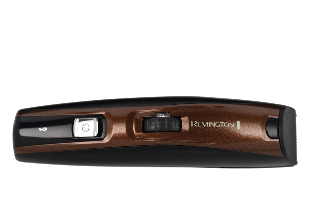 Remington Beard Trimmer for Men [including XL-long full beard attachment/0.4mm-35mm/titanium self-sharpening blades] Beard Trimmer Set (3 attachment combs: stubble/short/XL, mains/battery operation, long hair trimmer) MB4046
