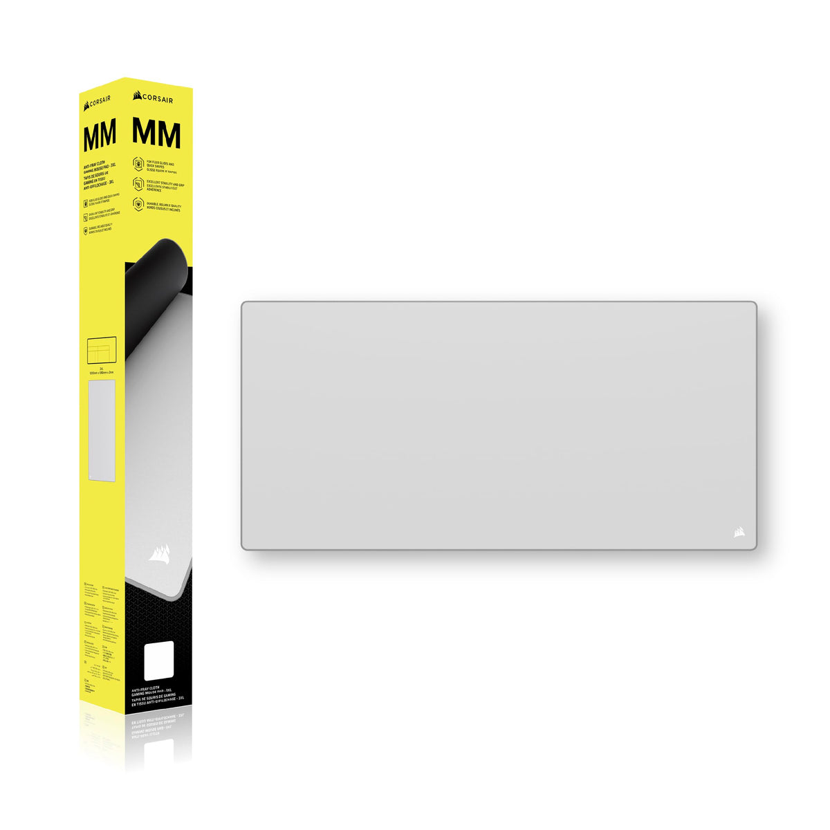 Corsair MM Fray-Resistant Gaming Mouse Pad – XXXL (1220 x 590mm) – Gray - CH-941D0C5-WW