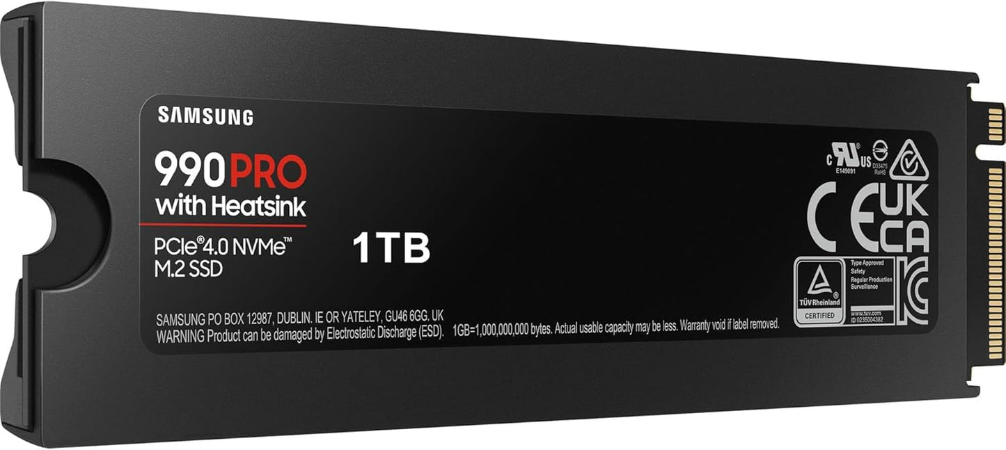 Samsung 990 PRO NVMe M.2 SSD with Heatsink