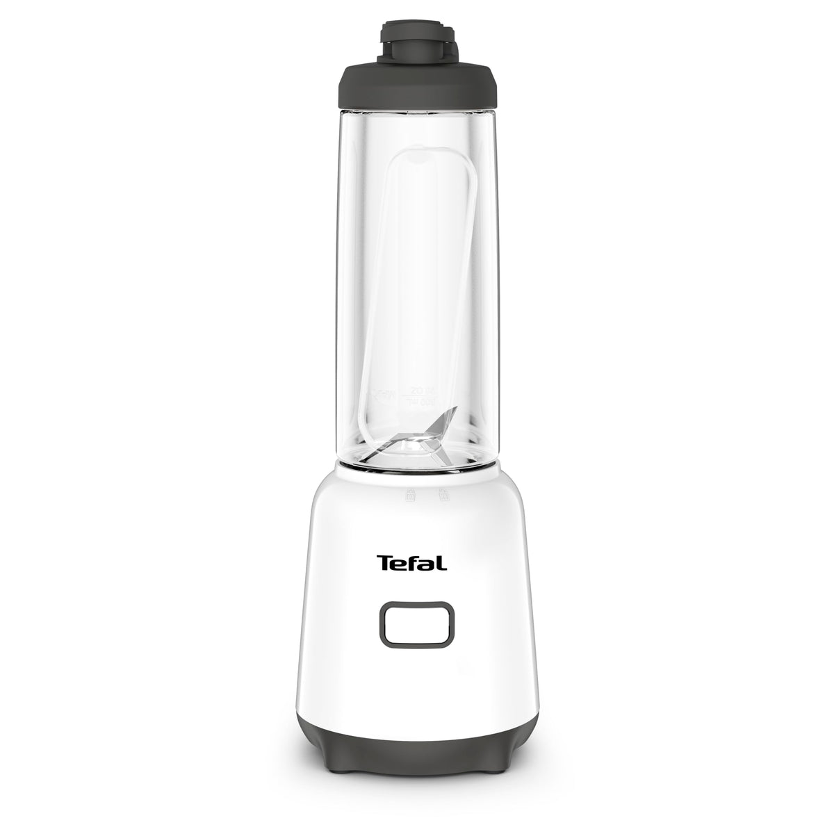 Tefal Mix & Move Mini Blender, including a To-Go bottle made of premium Tritan, 300 Watts, space-saving design, detachable blades, easy ergonomic one-button operation, White/Black, BL1501