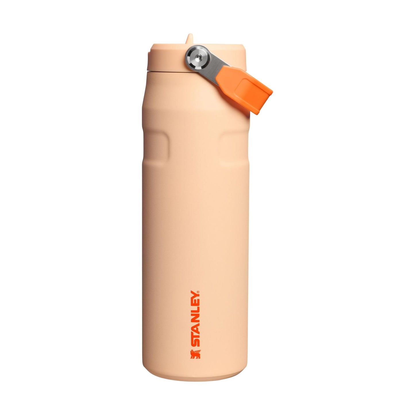 Stanley 1913 Flip Straw 2.0 Drinking Bottle with Straw 0.7L - Thermal Mug Cools for 10 Hours - 3 Days Ice Cold - BPA Free - Leakproof - For Drink Holders - Dishwasher Safe - Orange Sherbert - 100000127824