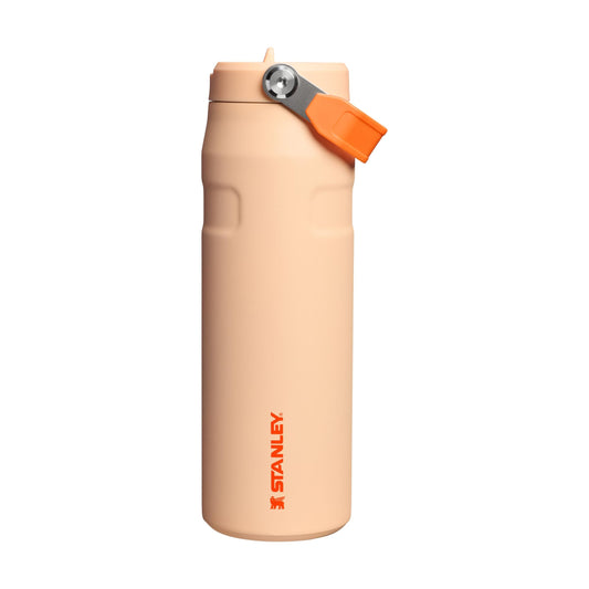 Stanley 1913 Flip Straw 2.0 Drinking Bottle with Straw 0.7L - Thermal Mug Cools for 10 Hours - 3 Days Ice Cold - BPA Free - Leakproof - For Drink Holders - Dishwasher Safe - Orange Sherbert - 100000127824
