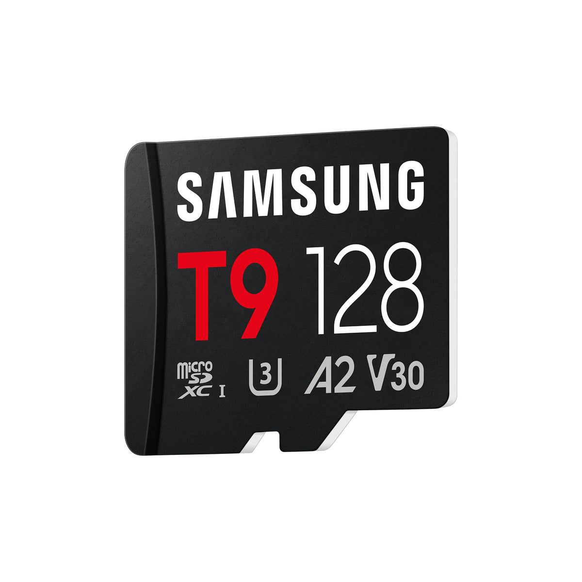 Samsung T9 microSD Card, 128 GB, memory card for use in drones, action cameras, and 360° cameras, UHS-I U3, Full HD & 4K UHD, 200 MB/s read speed, 130 MB/s write speed, MB-MH128T/WW