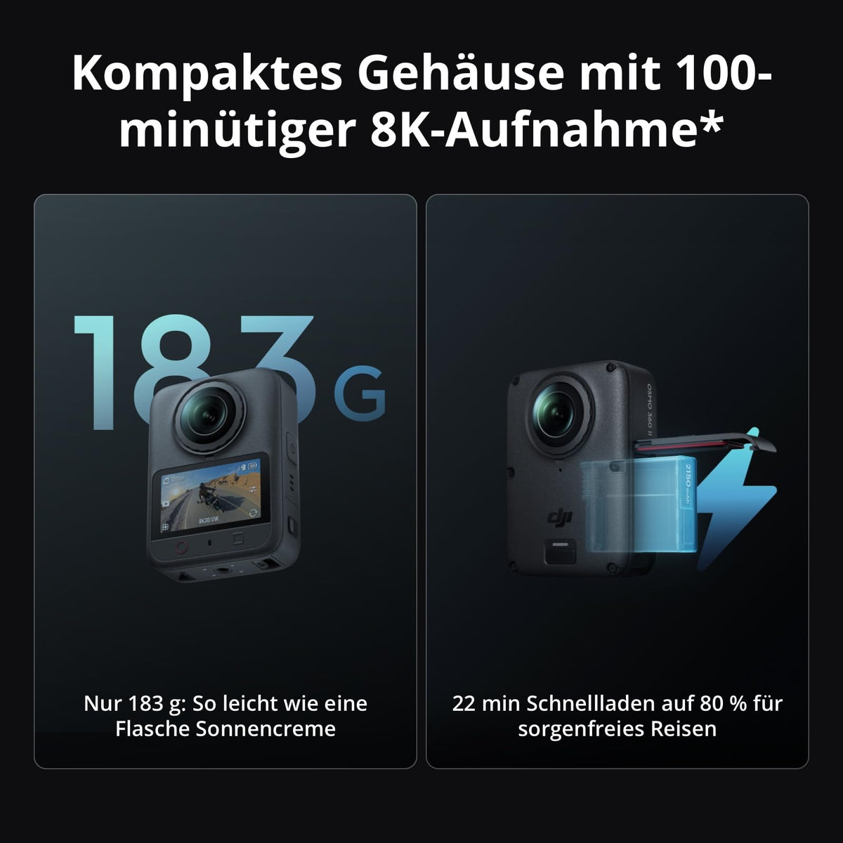 DJI Osmo 360 II Standard Combo, 8K-360°-Camera - 6937224148376