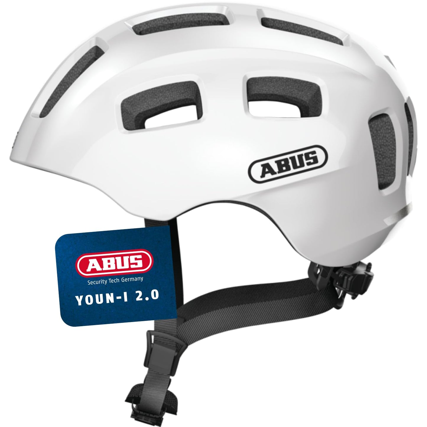ABUS Unisex adulto, bicycle helmet, white (polar white), M (52-57 cm) - 40153