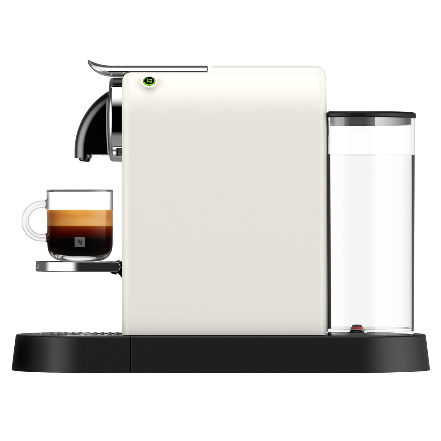 Nespresso De'Longhi EN167.W Citiz coffee capsule machine, high pressure pump and ideal heat control without Aeroccino (milk frother), energy saving function, 1260W, 37.4 x 11.9 x 25.5 cm, cream white