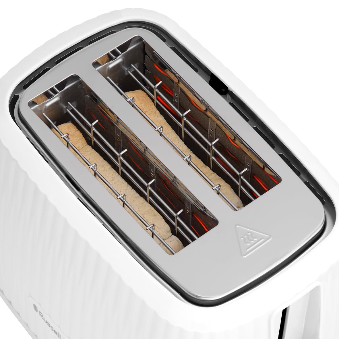 Russell Hobbs Toaster Eden White, 2-Slice, 6 Browning Levels, 27370-56