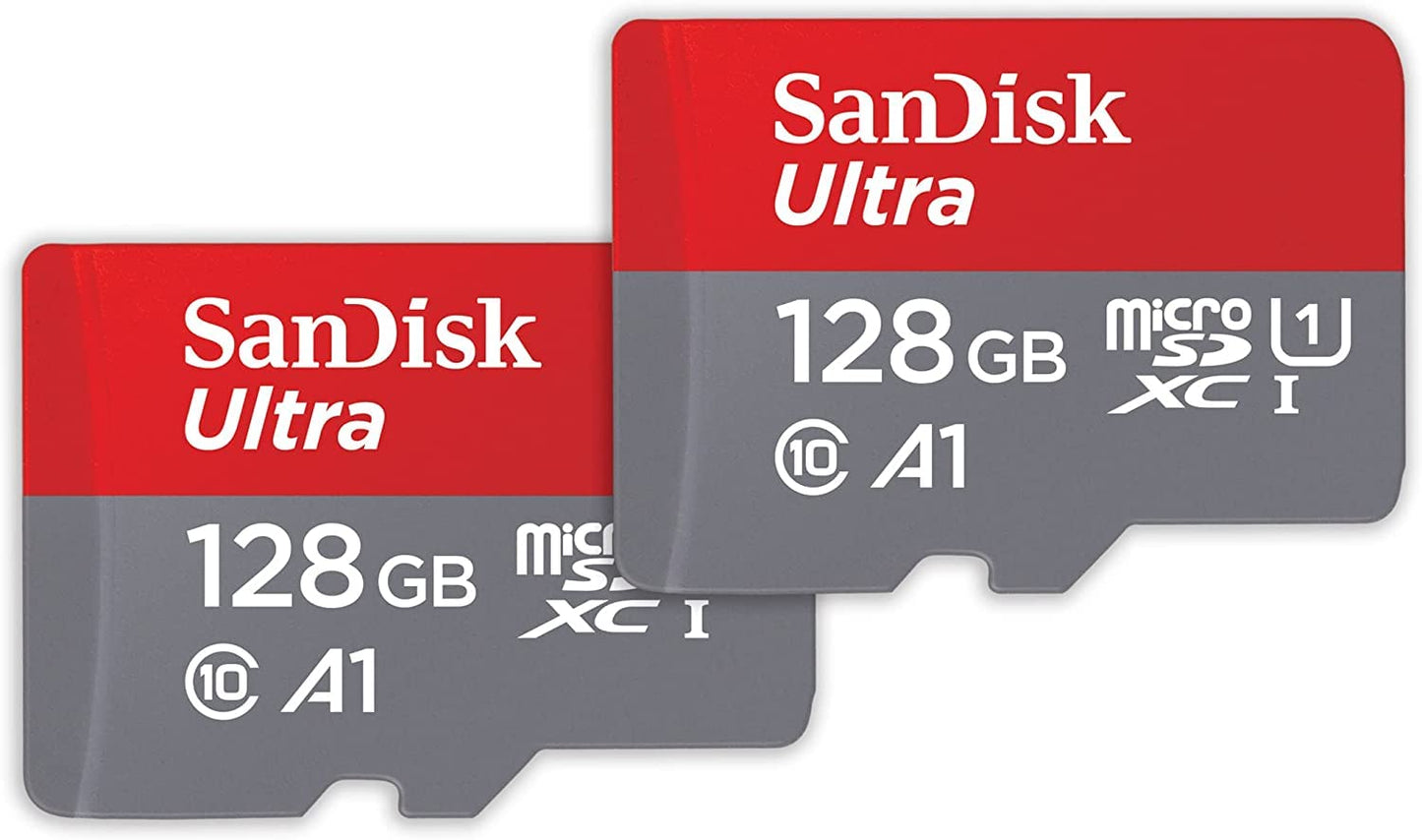 SanDisk Ultra microSDXC UHS-I memory card 128GB + SD - SDSQUAB-128G-GN6MT