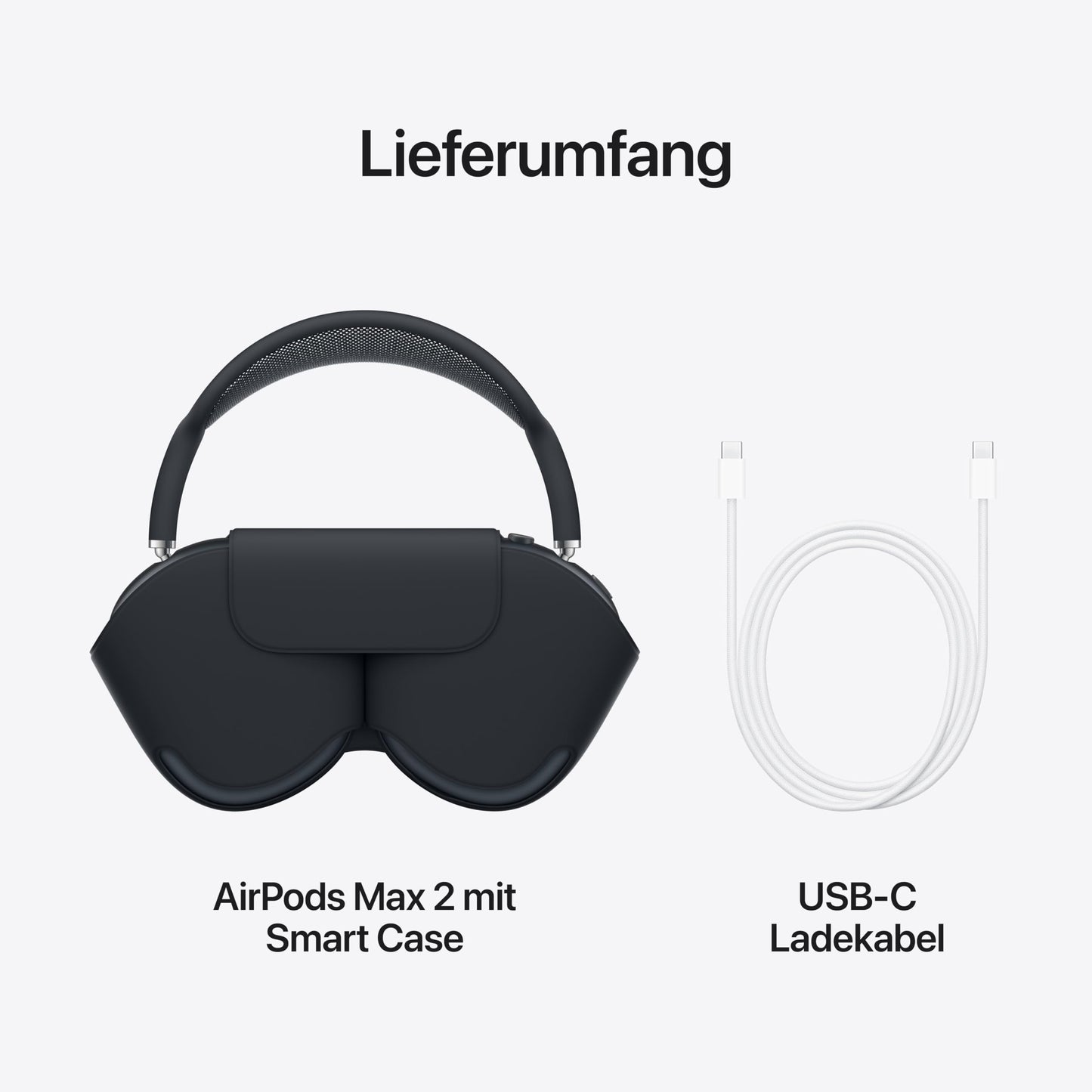 Apple AirPods Max 2 wireless over-ear headphones, Active Noise Cancellation, Adaptive Audio, Personalized 3D Audio, Live Translation - Midnight  - MHWK4ZM/A