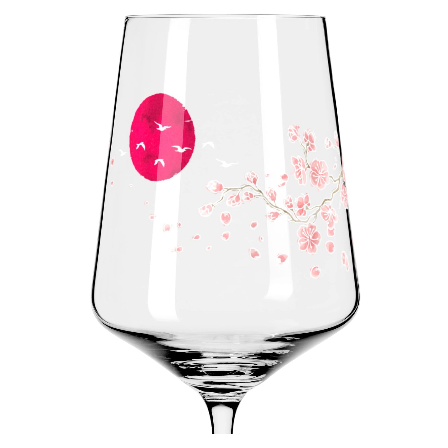RITZENHOFF 3461007 Aperitif Glass Sprizz Set of 2 500 ml - Sommersonett Series No. 13 + 14 with Asia Motif Pink - Made in Germany
