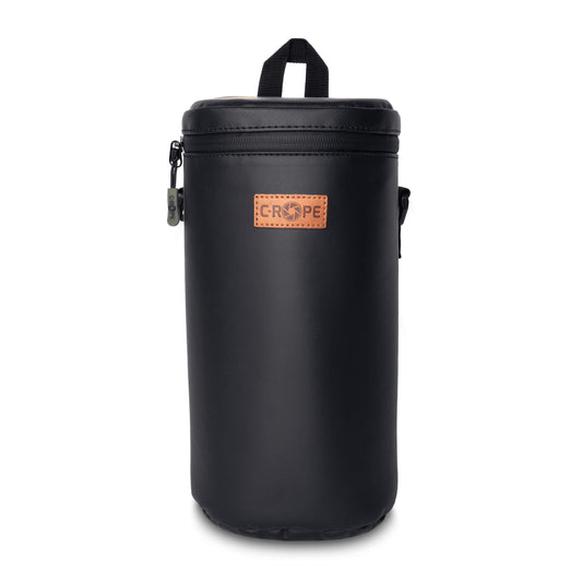 C-Rope waterproof lens bag with waterproof zipper - protective bag for camera lenses - premium lens bag - XL - CRP-PLB-XL-BLK