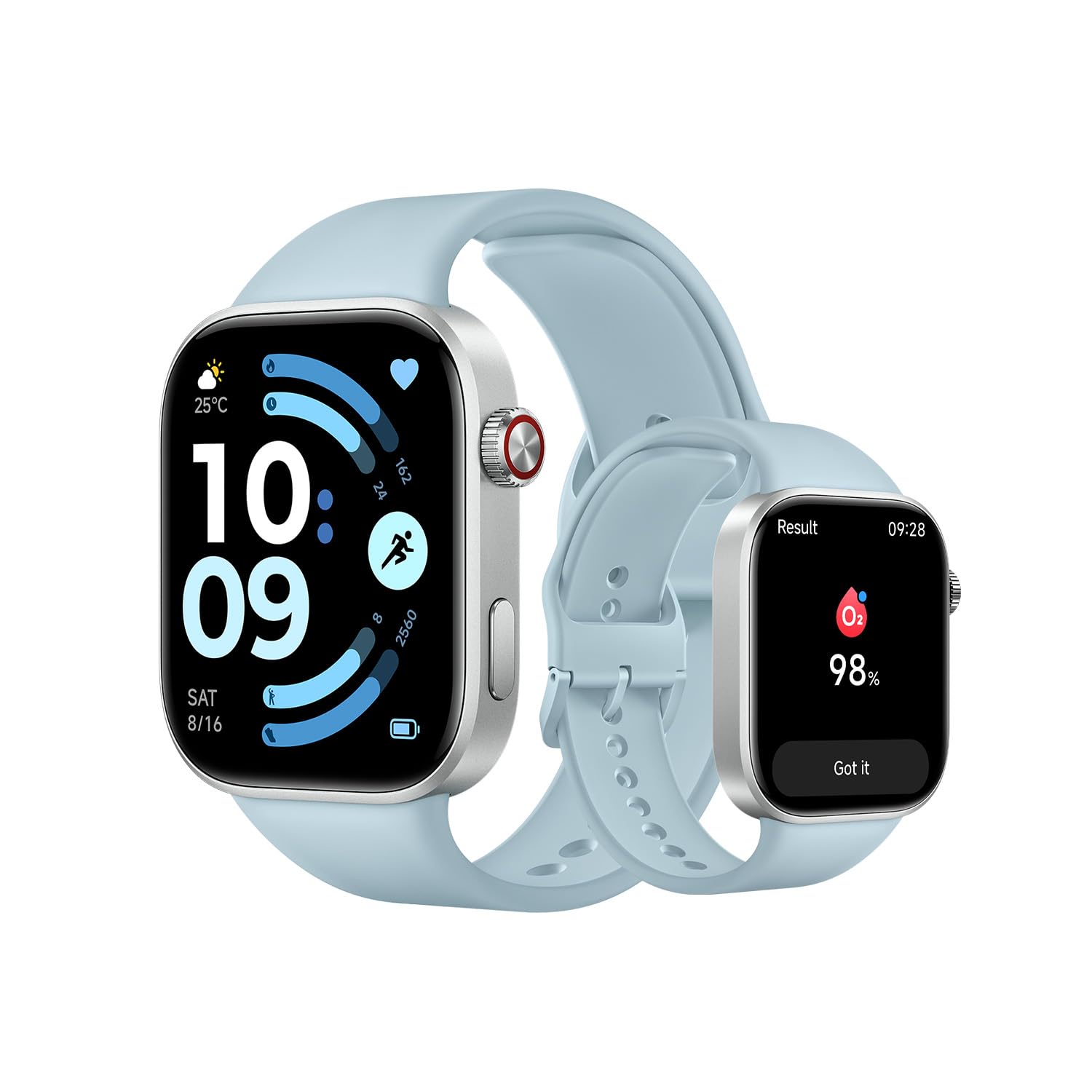 XIAOMI Redmi Watch 6, smartwatch for men and women, 2.07'' AMOLED, fitness tracker with heart rate/sleep/stress monitoring, 150+ sports modes, 24 days battery life, 5ATM, GPS, Android&iOS, Blue - M2523W1