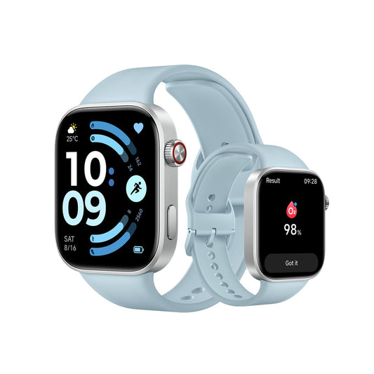 XIAOMI Redmi Watch 6, smartwatch for men and women, 2.07'' AMOLED, fitness tracker with heart rate/sleep/stress monitoring, 150+ sports modes, 24 days battery life, 5ATM, GPS, Android&iOS, Blue - M2523W1
