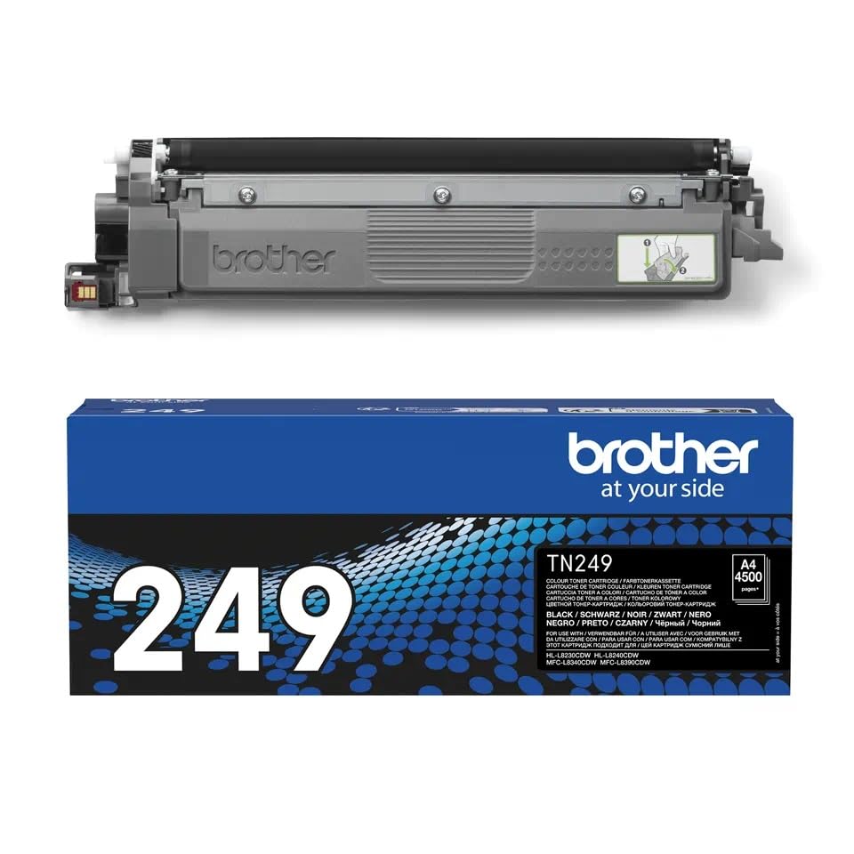 Brother Original TN-249BK Toner Cartridge Black, up to 4,500 pages, compatible with HL-L8230CDW, HL-L8240CDW, MFC-L8340CDW, MFC-L8390CDW