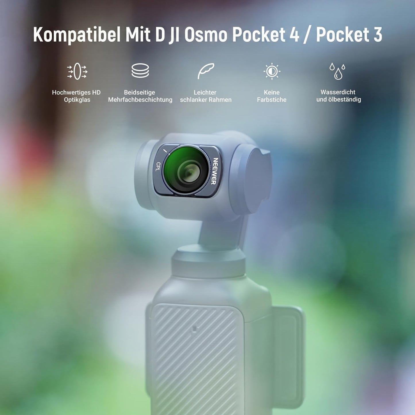 NEEWER ND and CPL filter set compatible with DJI Osmo Pocket 3 4 Xtra Muse - FL-C58