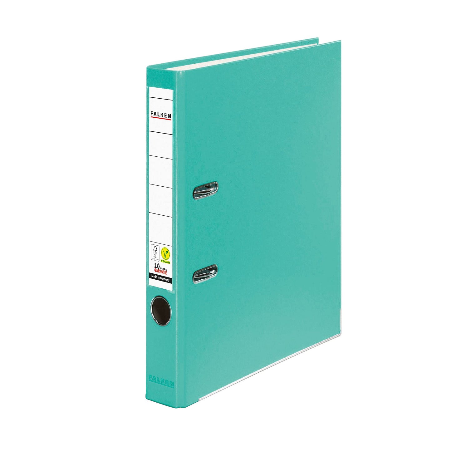 FALKEN 5x PP-Color plastic folder 5 cm narrow DIN A4 turquoise - 15003220