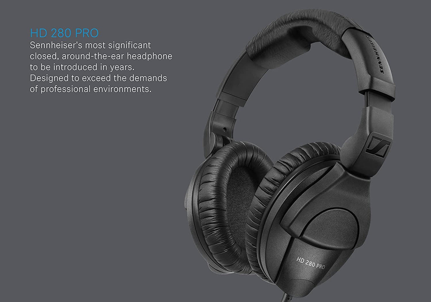 Sennheiser HD 280 PRO Closed Over-Ear DJ & Monitoring Headphones