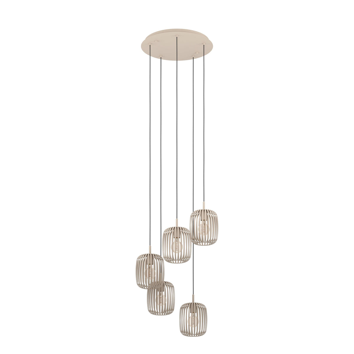 EGLO Romazzina Pendant Lamp, Cluster 5-Light Pendant - 901125